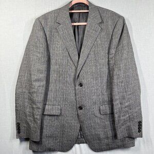 Lauren Ralph Lauren Blazer Mens 42R Linen Plaid Sport Coat Classic Two Button
